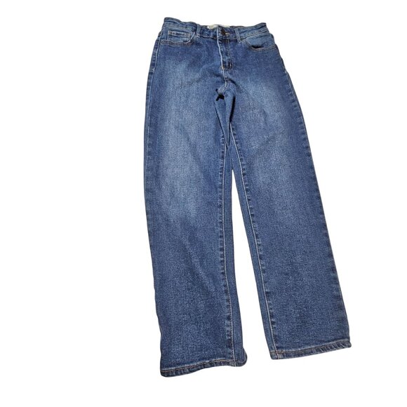 RSQ High Rise Straight Leg Jeans Womens Size 3 Medium Wash Denim Pants Juniors - Picture 3 of 5